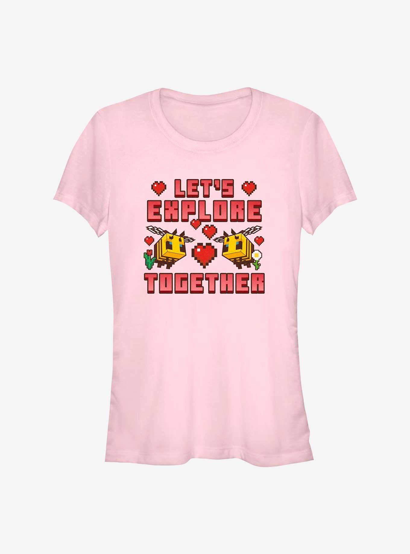 Girls minecraft hot sale shirt