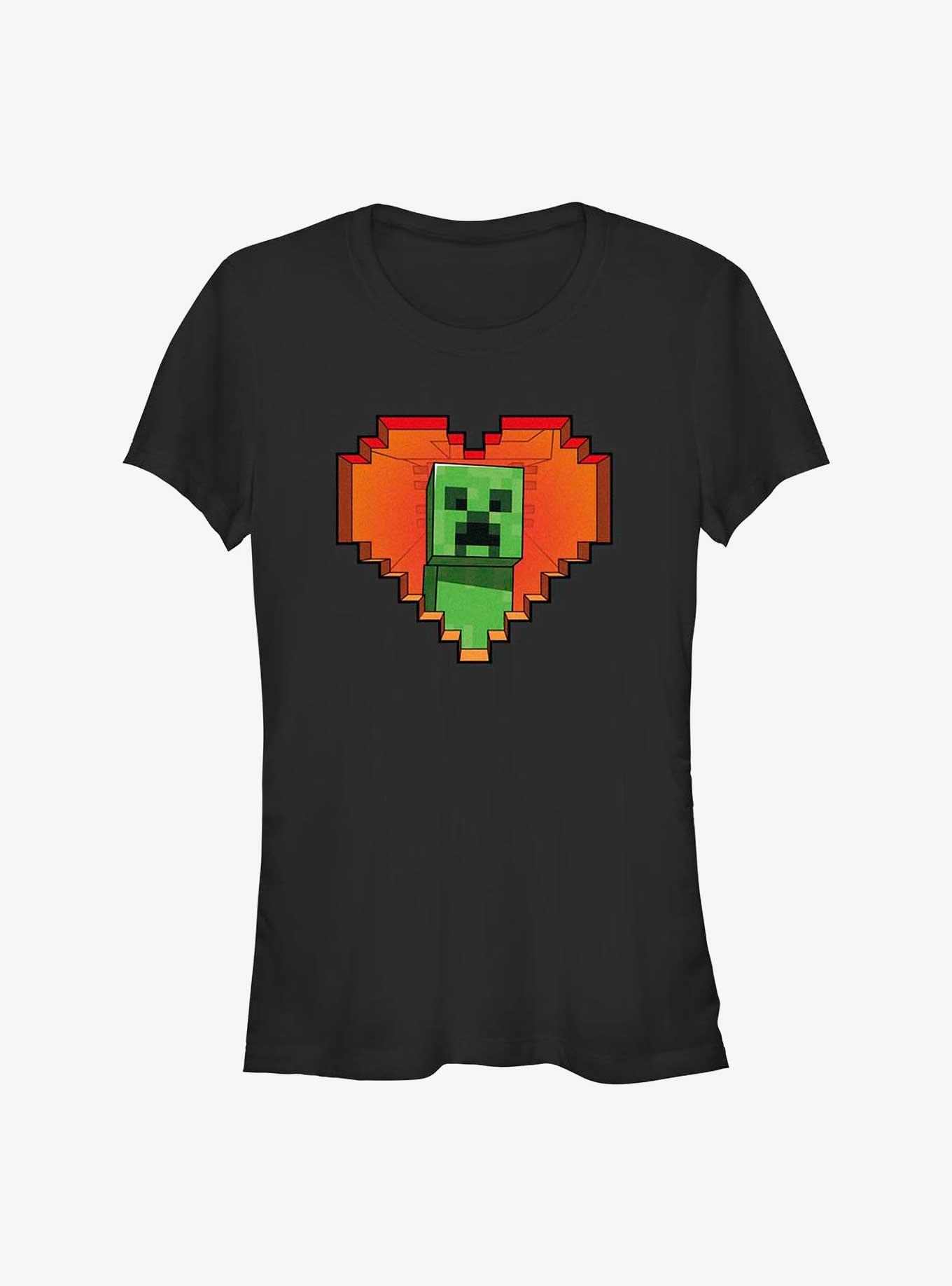 Minecraft Creeper Valentine Girls T-Shirt, , hi-res