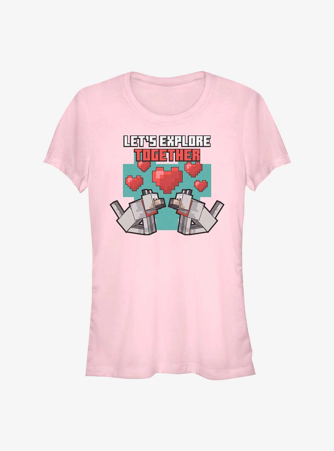 Minecraft Puppy Love Valentine Girls T-Shirt, , hi-res