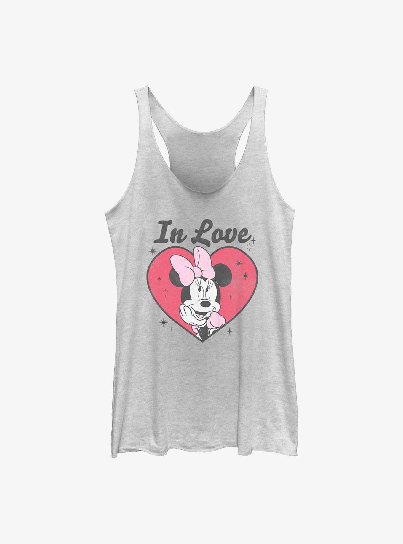 Disney Minnie Mouse Minnie In Love Girls Tank, WHITE HTR, hi-res