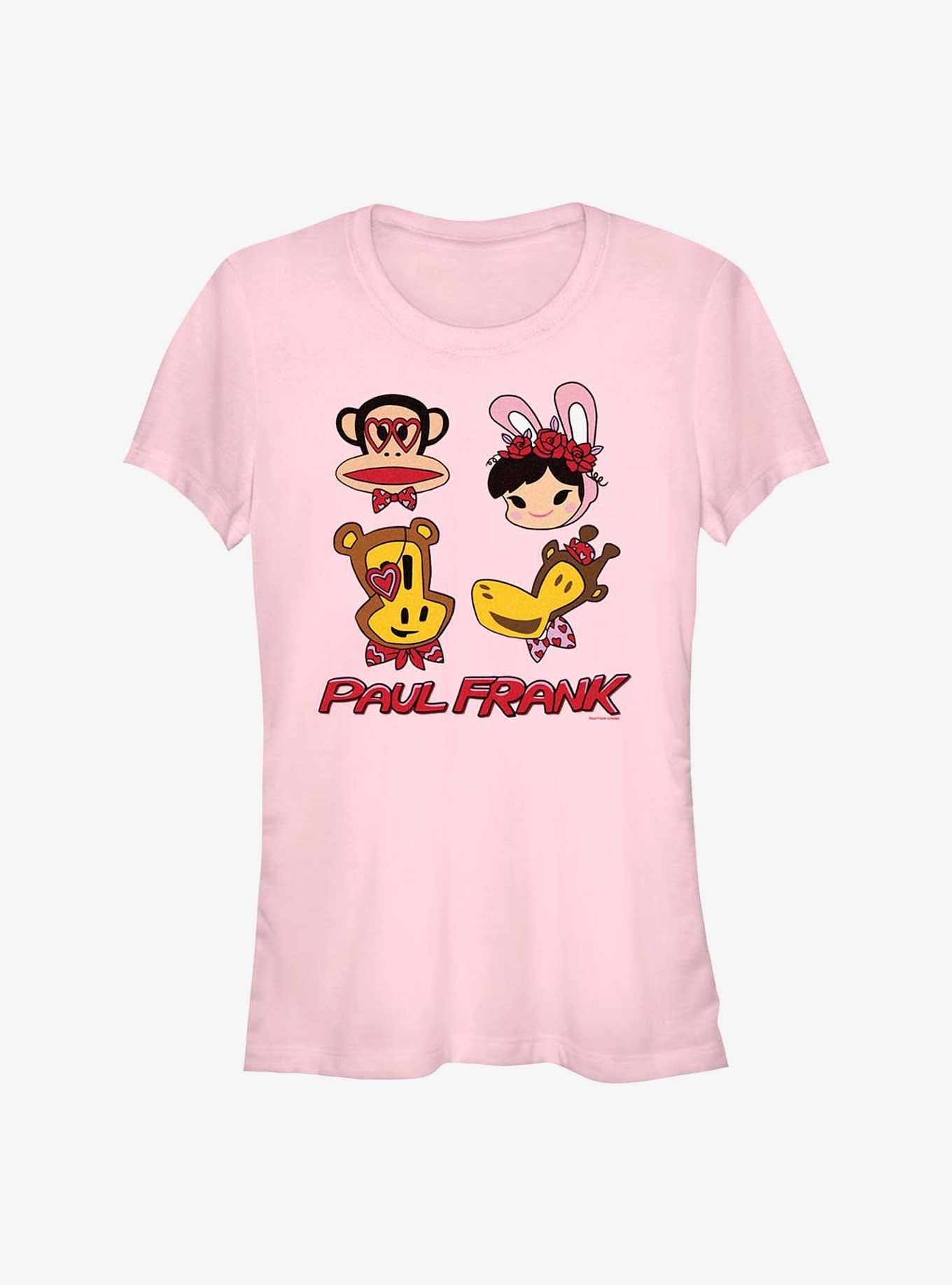 Hot Topic Paul Frank Valentine s Characters Girls T Shirt Pink