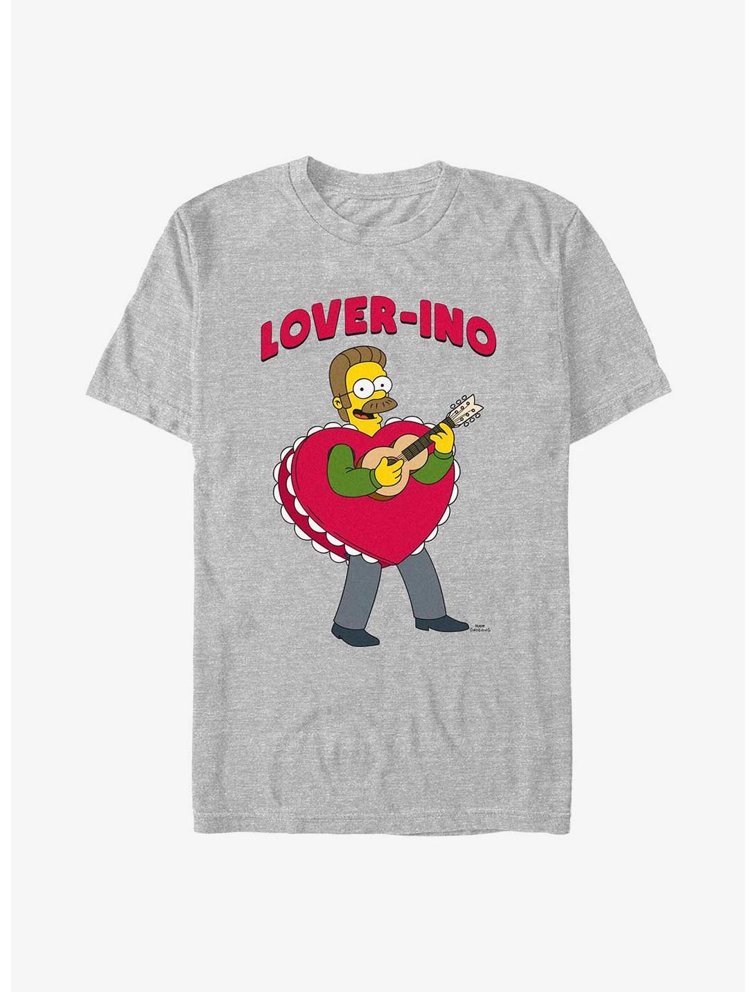 The Simpsons Flanders Lover-Ino T-Shirt, ATH HTR, hi-res