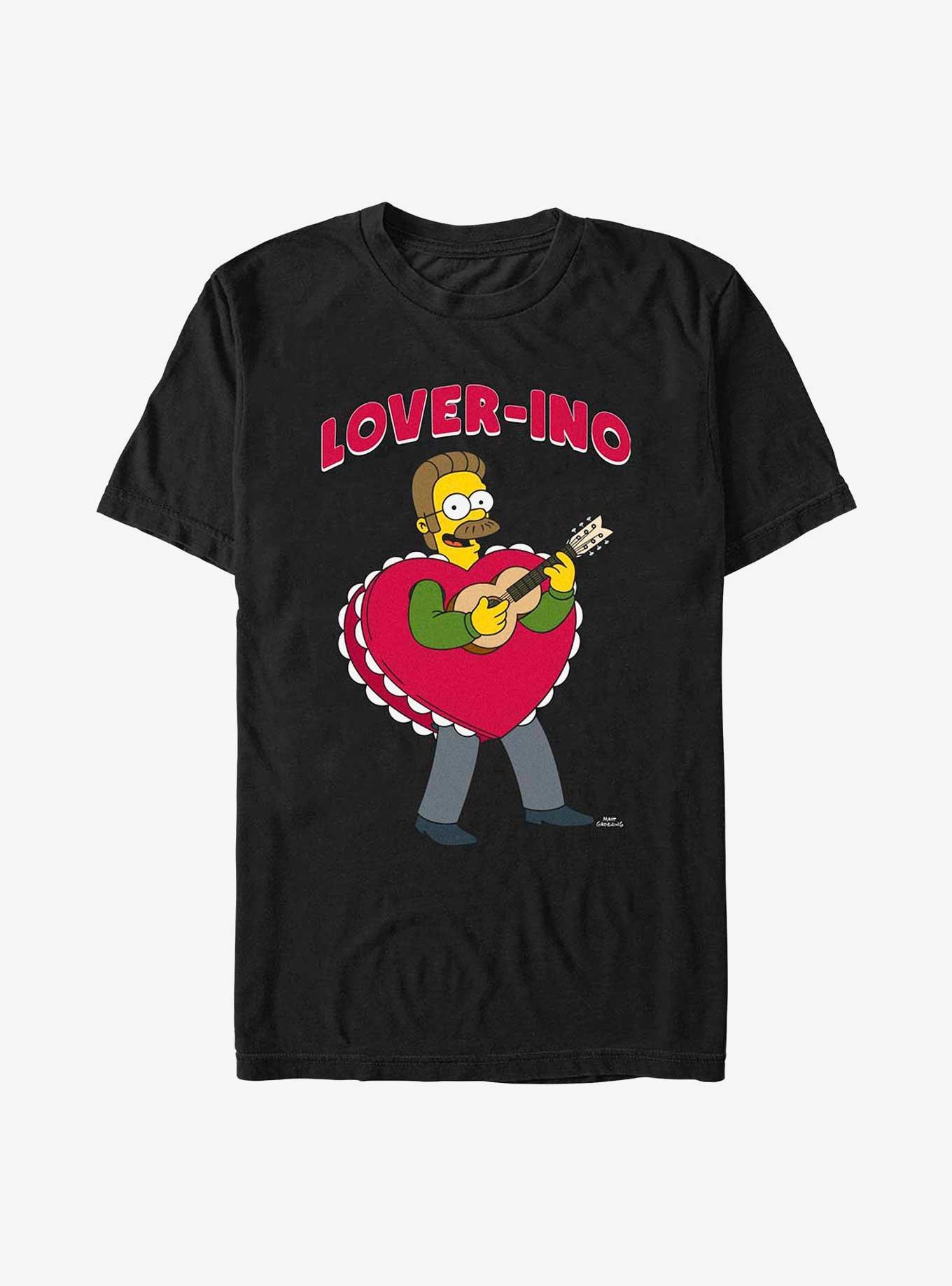 The Simpsons Flanders Lover-Ino T-Shirt, BLACK, hi-res