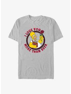 The Simpsons Homer Love You More Than Beer T-Shirt, , hi-res
