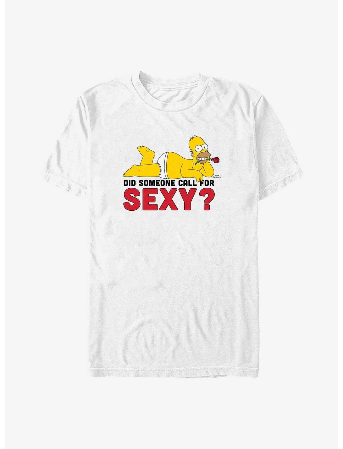 The Simpsons Sexy Homer T-Shirt, WHITE, hi-res