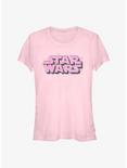 Star Wars Floating Hearts Logo Girls T-Shirt, LIGHT PINK, hi-res