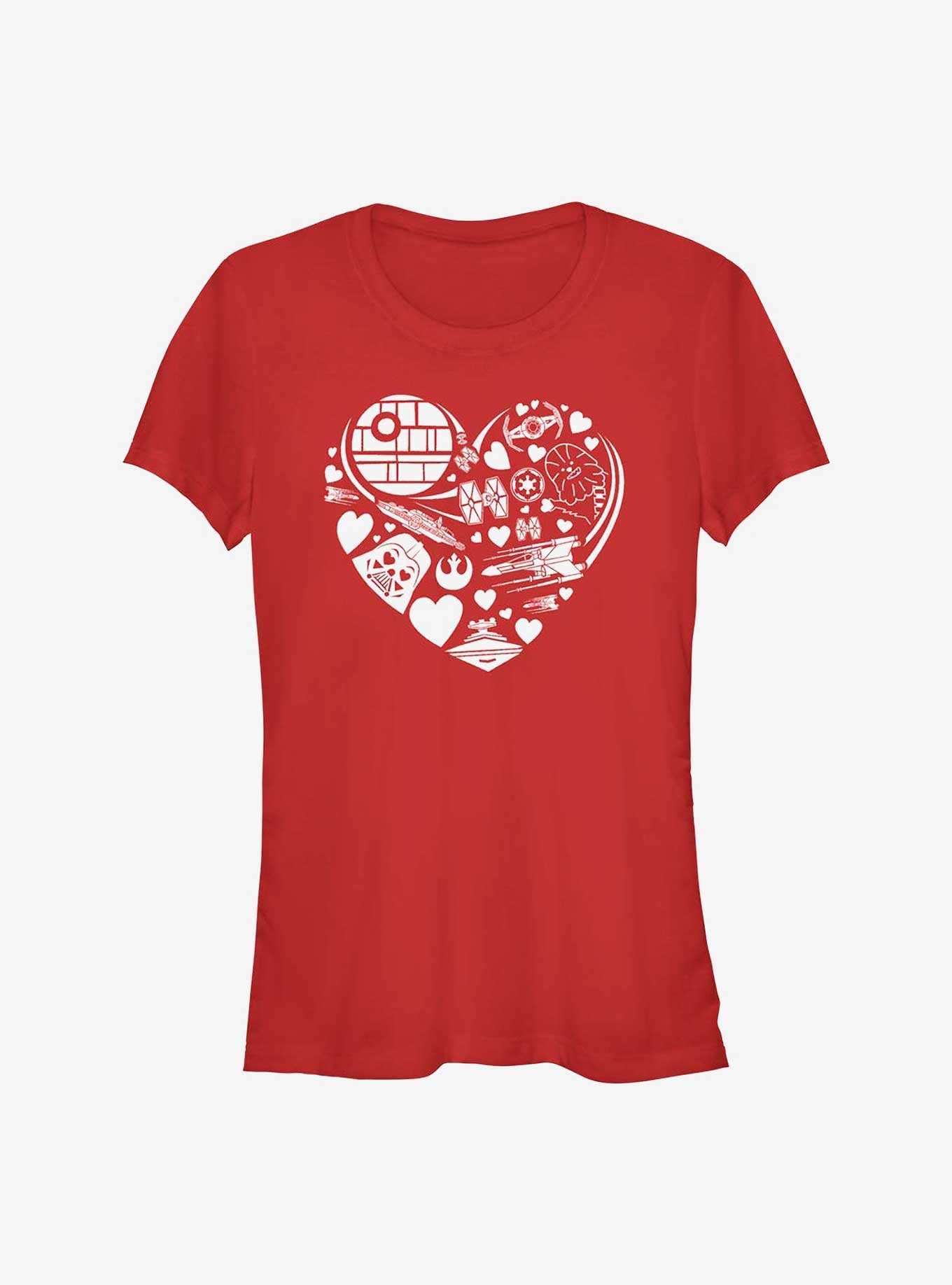 Star Wars Heart Ships Icons Girls T-Shirt, , hi-res