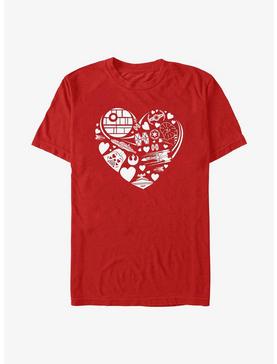 Star Wars Heart Ships Icons T-Shirt, , hi-res