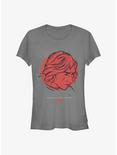 Star Wars: Episode VIII - The Last Jedi Kylo Ren You Are Not Alone Girls T-Shirt, CHARCOAL, hi-res