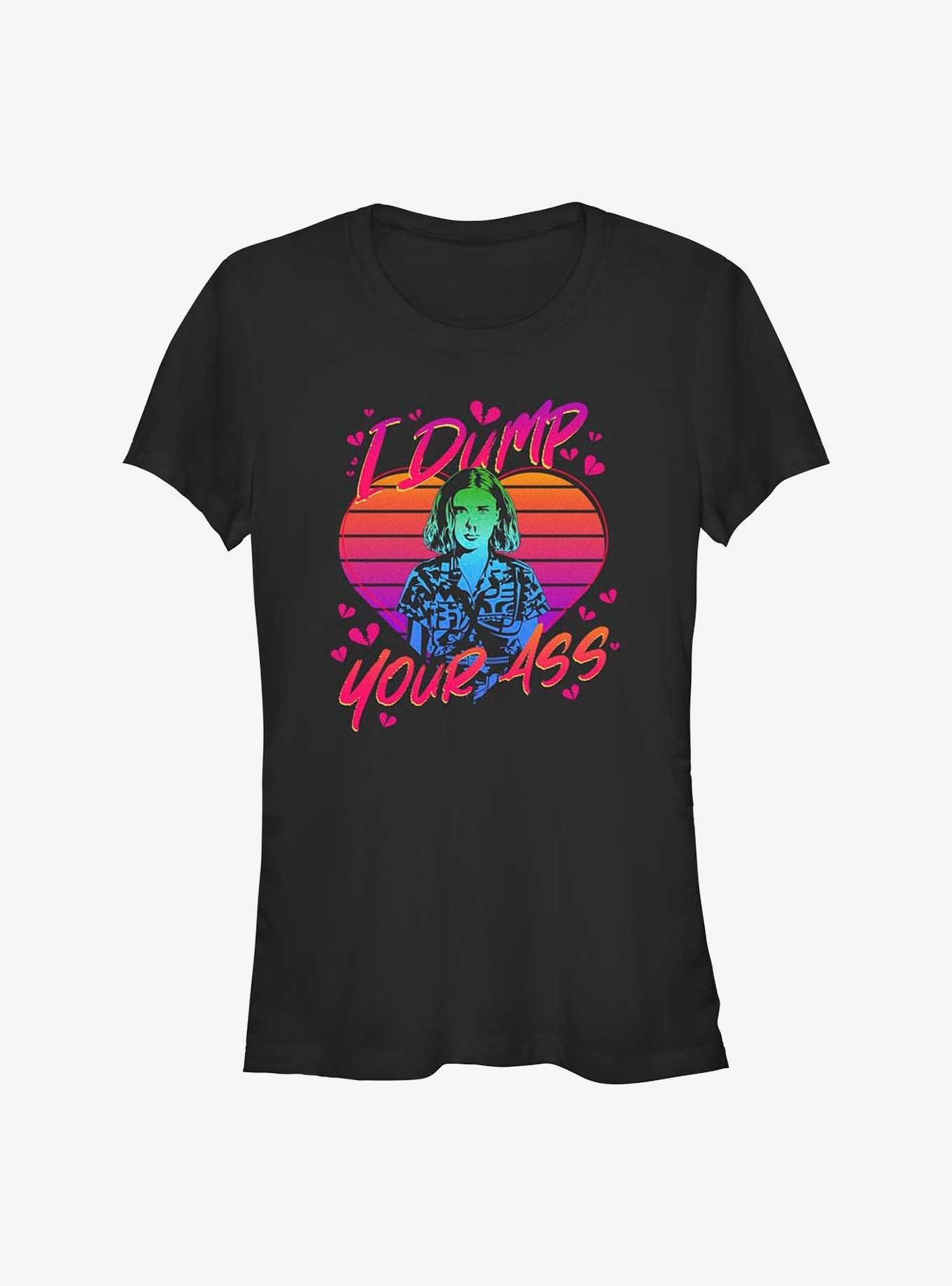 Stranger Things Eleven I Dump Your Ass Girls T-Shirt, , hi-res