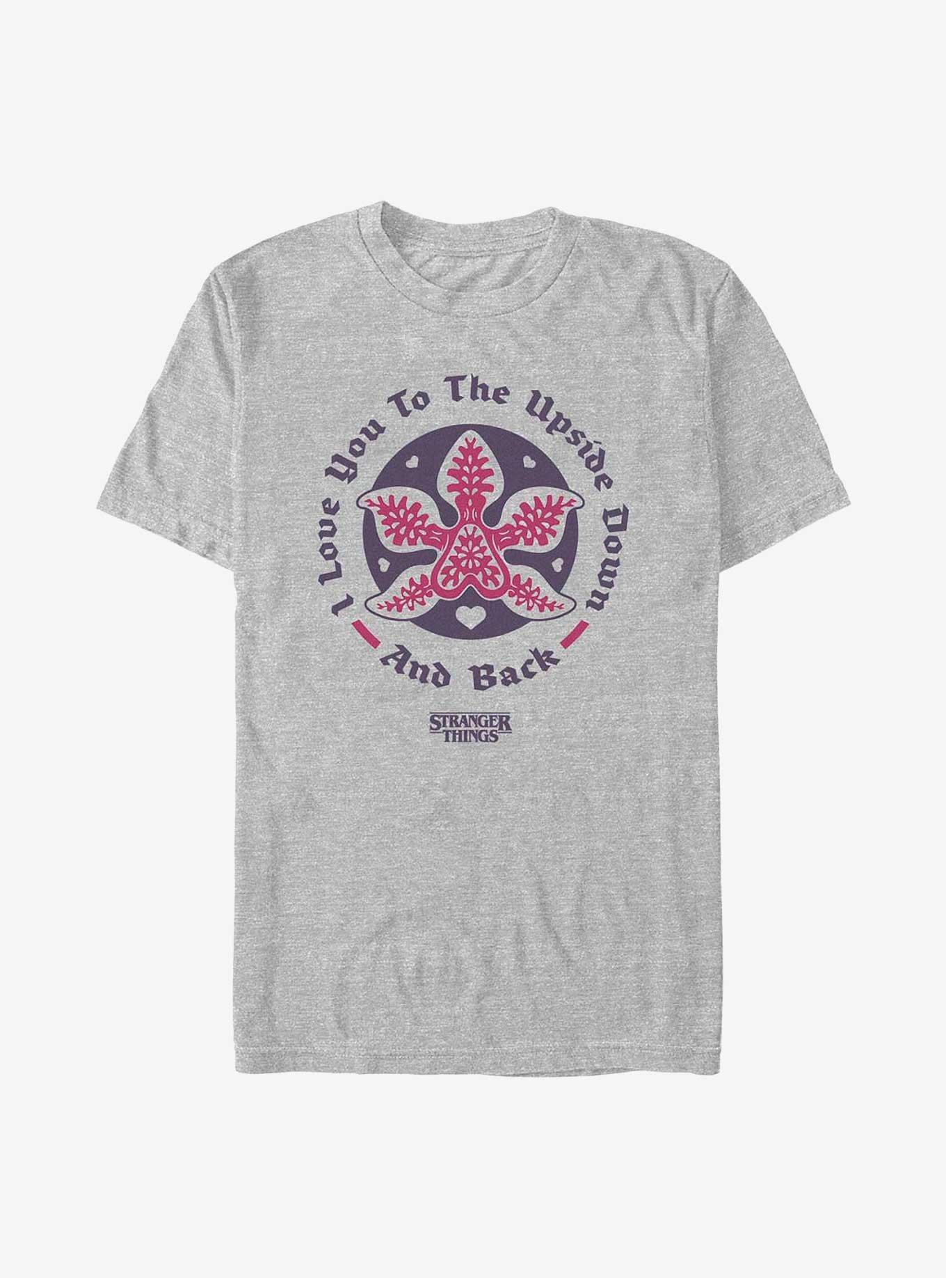 Stranger Things Upside Down Love T-Shirt, ATH HTR, hi-res