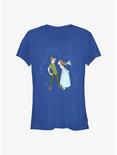 Disney Tinker Bell Peter & Wendy Kiss Girls T-Shirt, ROYAL, hi-res