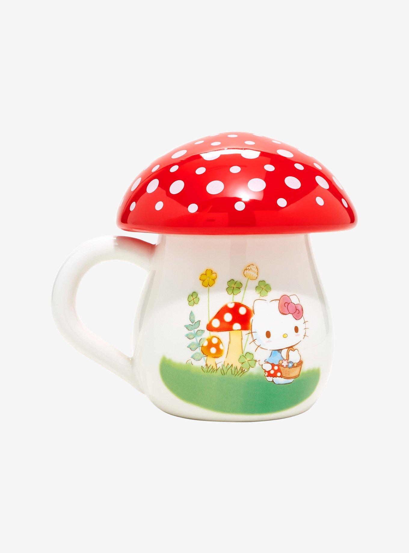 Cute Mushroom Ceramic Mug Lovely Red Mushroom Tableware High