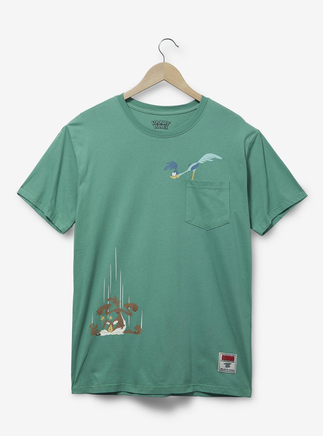 Looney Tunes Wile E. Coyote & Road Runner T-Shirt - BoxLunch Exclusive, SLATE, hi-res