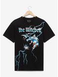 The Witcher Chrome Sigil T-Shirt - BoxLunch Exclusive, BLACK, hi-res