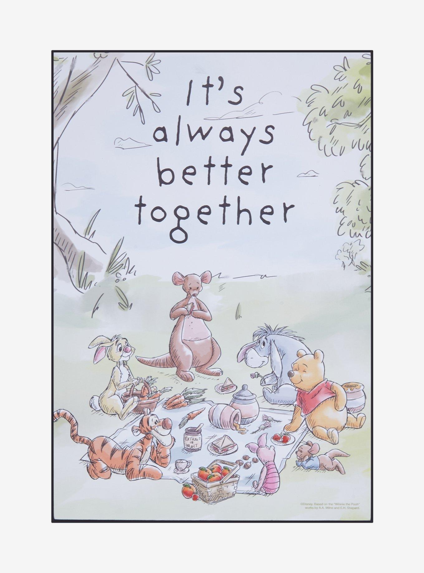 Disney Winnie The Pooh It's Always Better Together Wood Wall Art, , hi-res