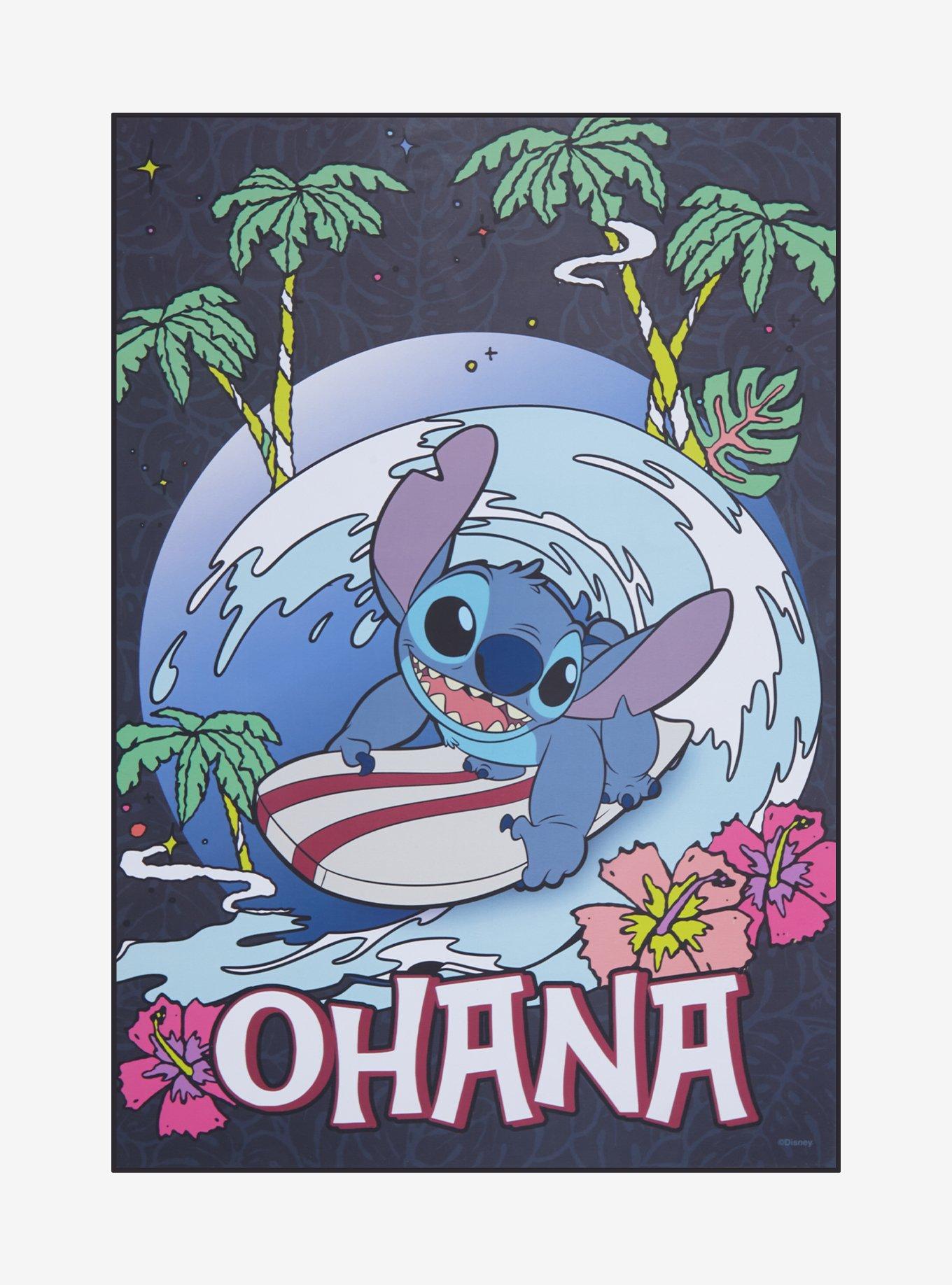 Disney Lilo & Stitch Surfing Stitch Wood Wall Art, , hi-res