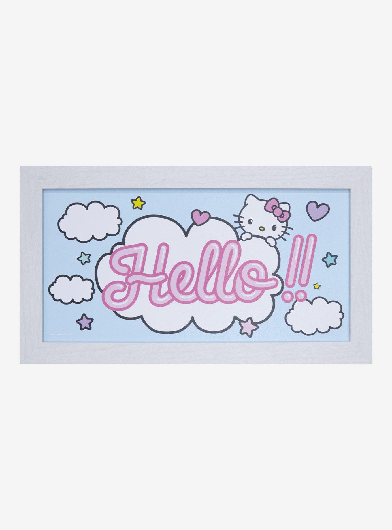 Hello Kitty Hello Clouds Framed Wall Art