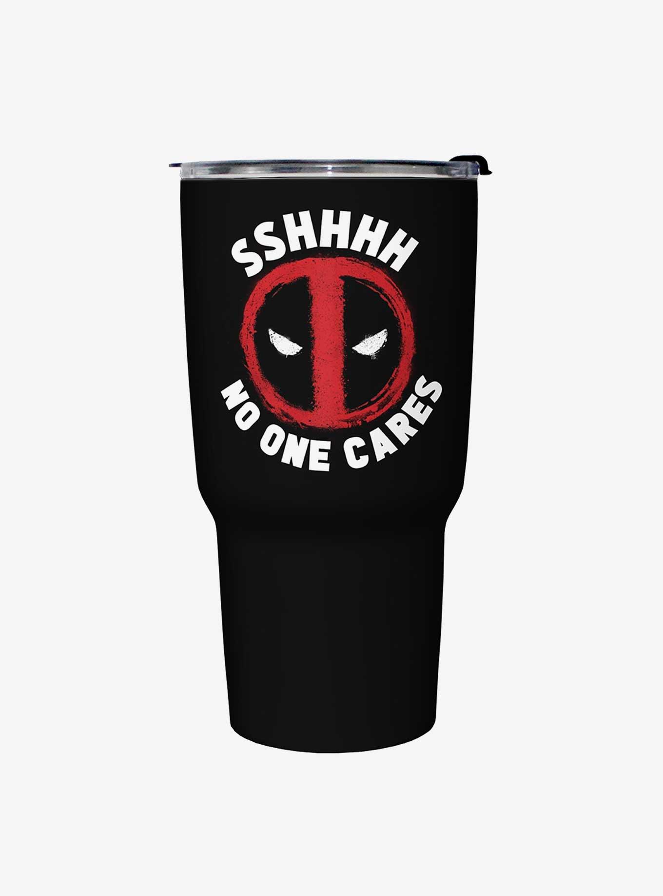 Marvel Deadpool No One Cares Travel Mug, , hi-res