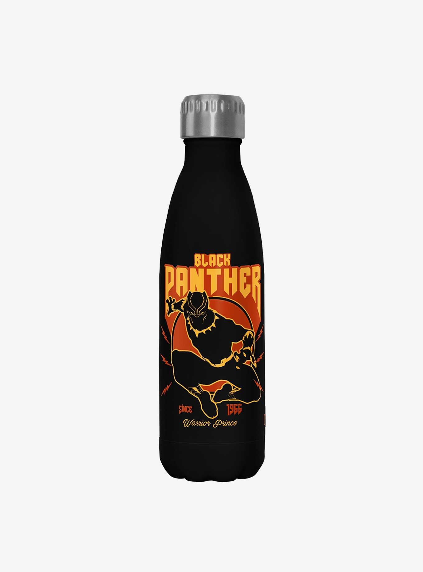 Marvel Black Panther Warrior Prince Stainless Steel Water Bottle, , hi-res