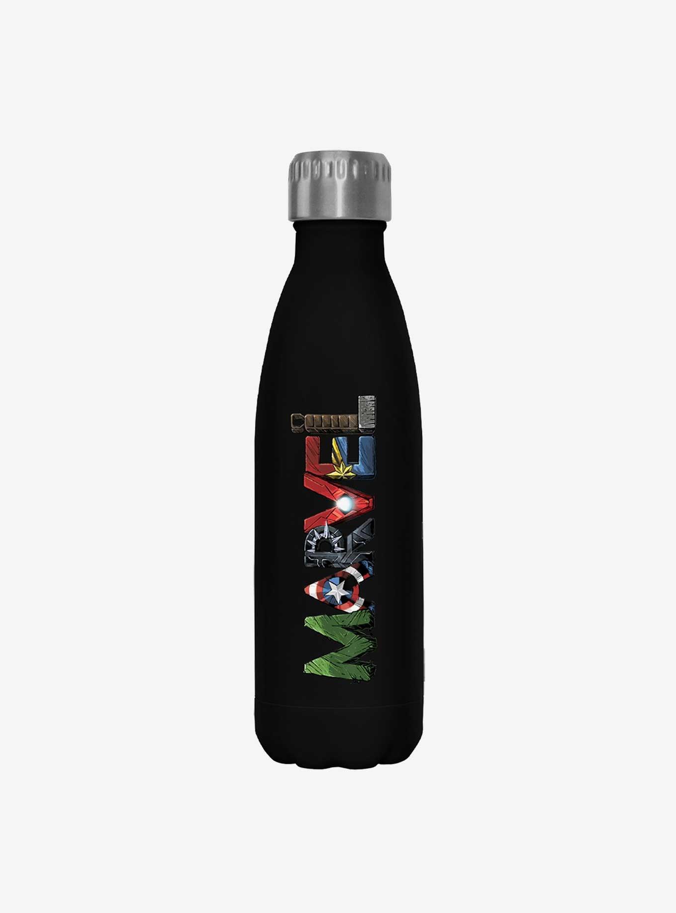 Marvel Hero Letters Stainless Steel Water Bottle, , hi-res