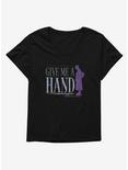 Wednesday Give Me A Hand Womens T-Shirt Plus Size, BLACK, hi-res
