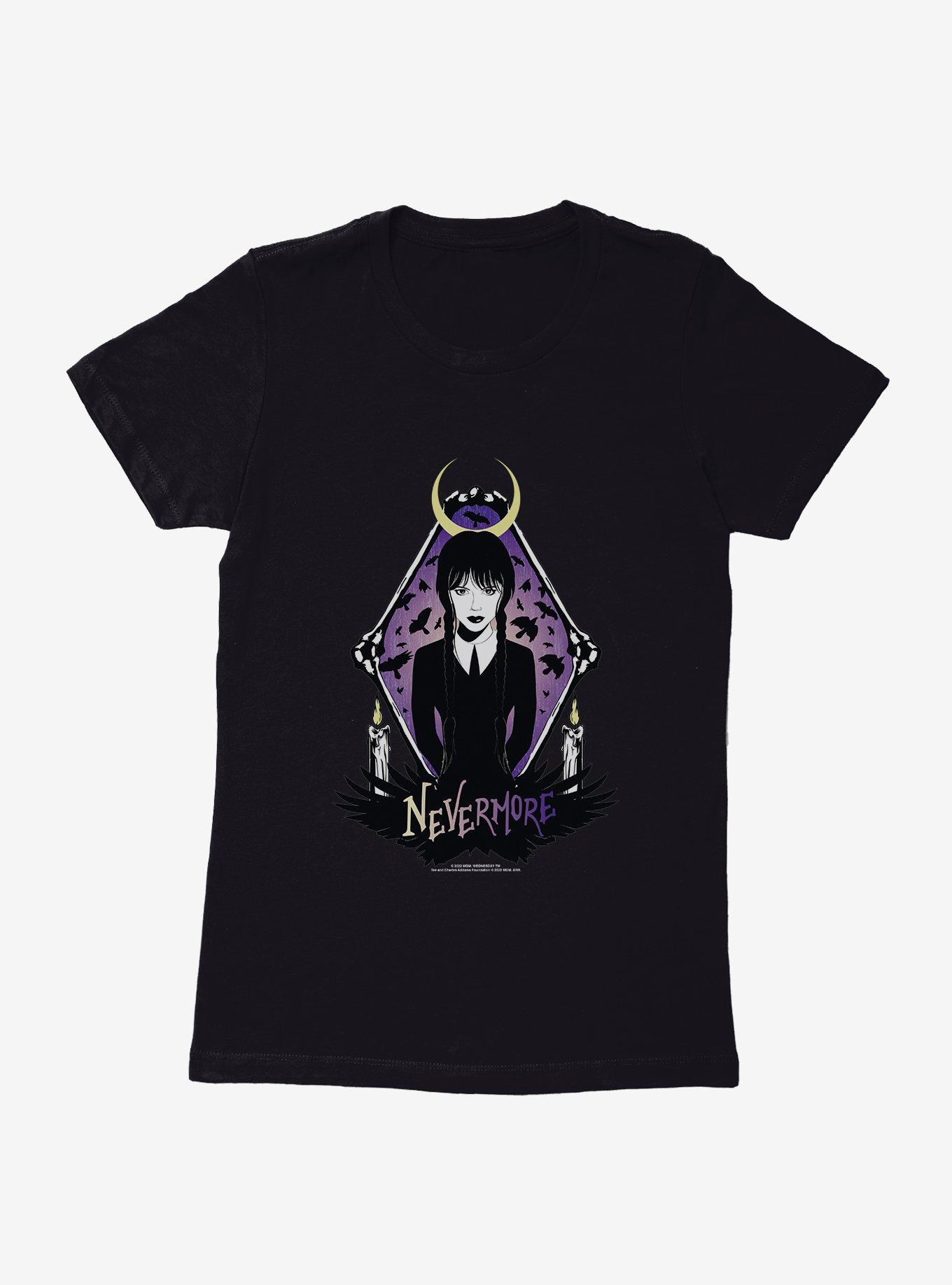 Wednesday Nevermore Womens T-Shirt, , hi-res