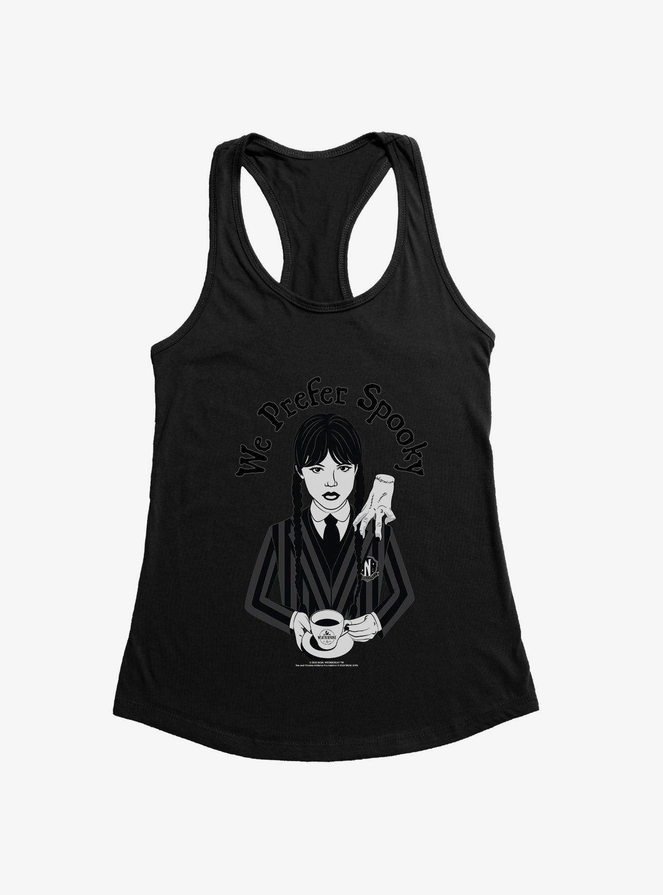 Wednesday We Prefer Spooky Womens Tank Top, , hi-res