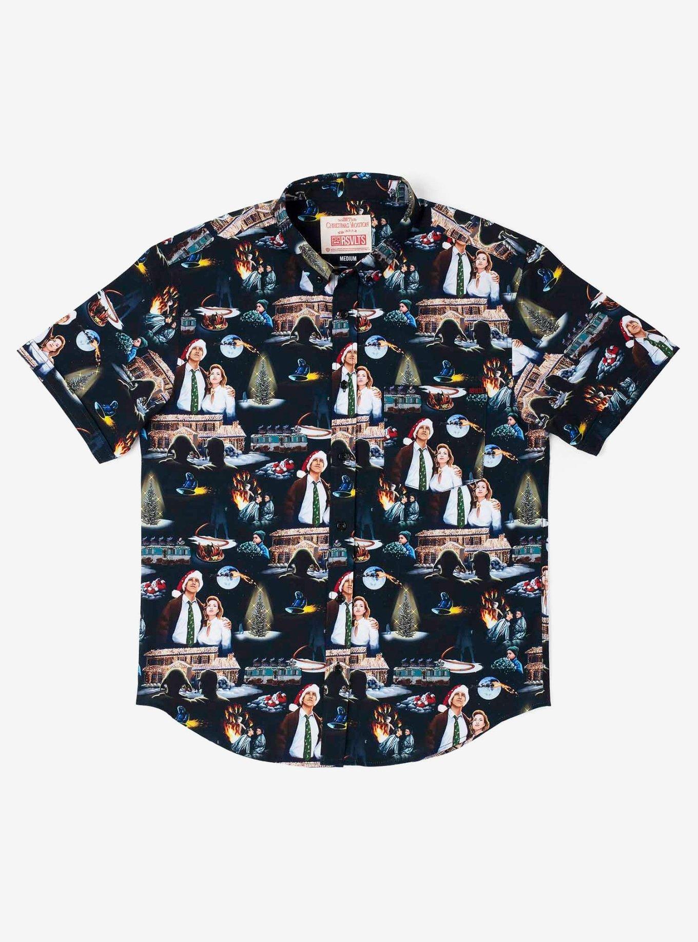 RSVLTS National Lampoon's Christmas Vacation "Family Portrait" KUNUFLEX Short Sleeve Shirt, MULTI, hi-res