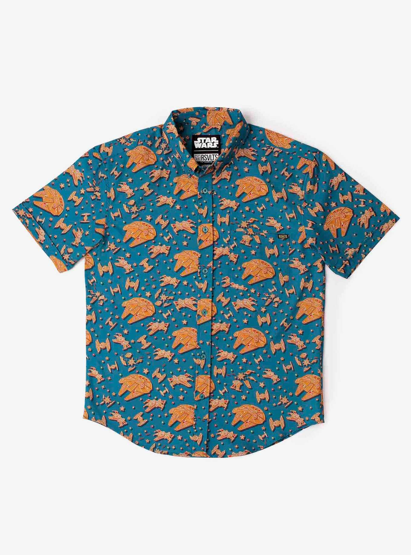 RSVLTS Star Wars Holiday "Rebel Crumb" KUNUFLEX Short Sleeve Shirt Green, , hi-res