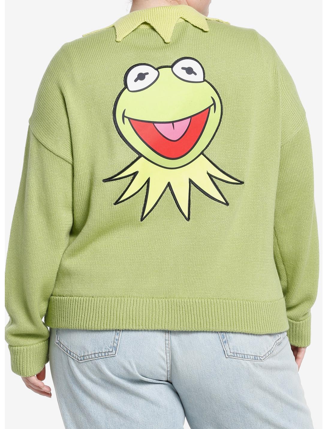 Disney The Muppets Kermit The Frog Girls Cardigan Plus Size, GREEN, hi-res