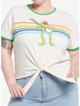 Disney The Muppets Kermit Rainbow Girls Tie-Front T-Shirt Plus Size, , hi-res