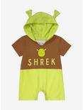 Shrek Ears Hooded Infant One-Piece - BoxLunch Exclusive, GREEN, hi-res