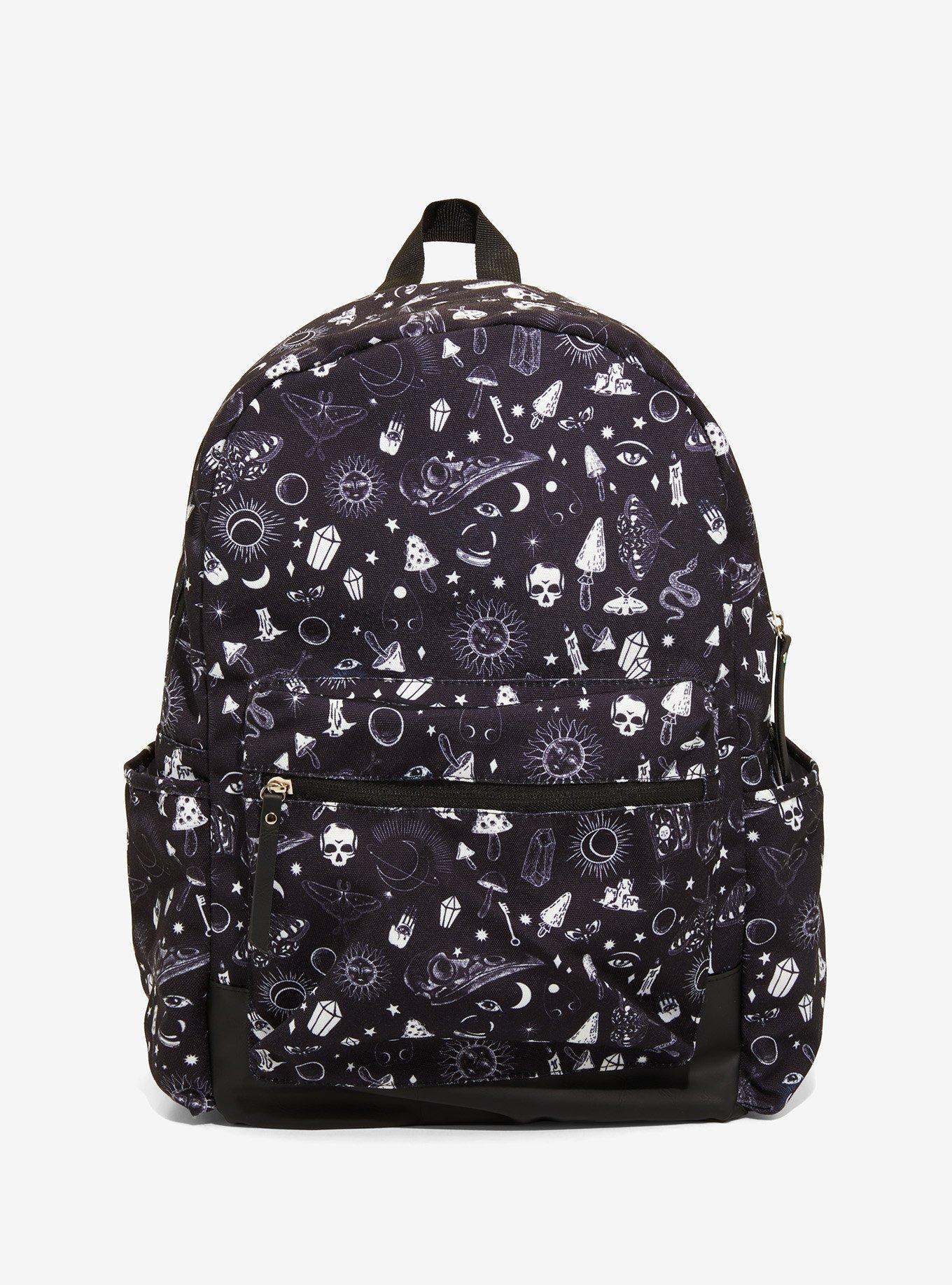 Mushrooms Moons & Crystals Backpack, , hi-res
