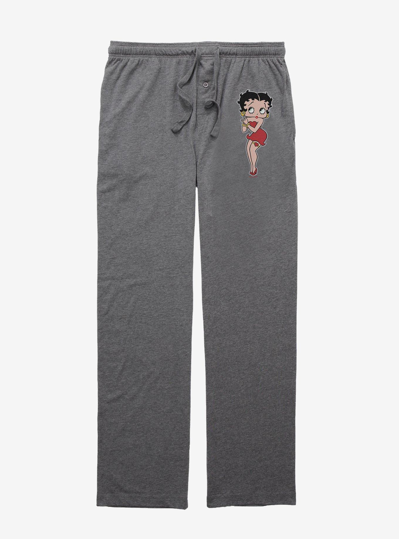 Betty Boop Pose Pajama Pants, GRAPHITE HEATHER, hi-res