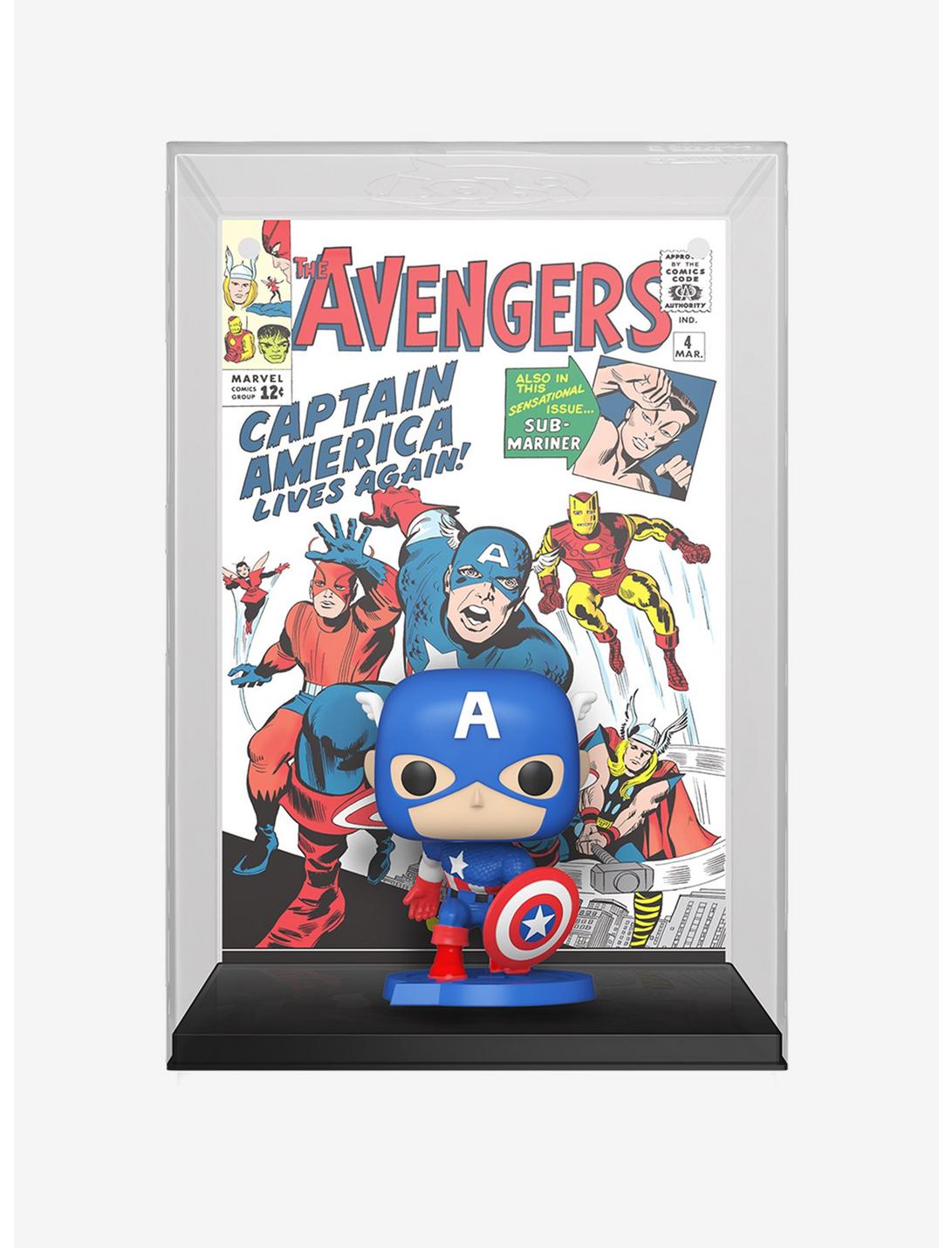 Funko Pop! Comic Covers Marvel Captain America Vinyl Figure, , hi-res