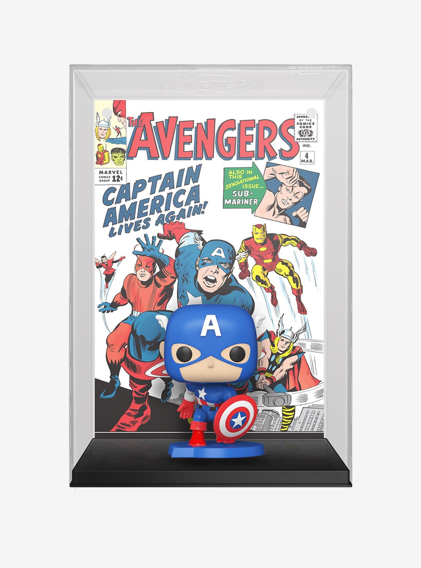 Funko Pop! Comic Covers Marvel Captain America Vinyl Figure, , hi-res