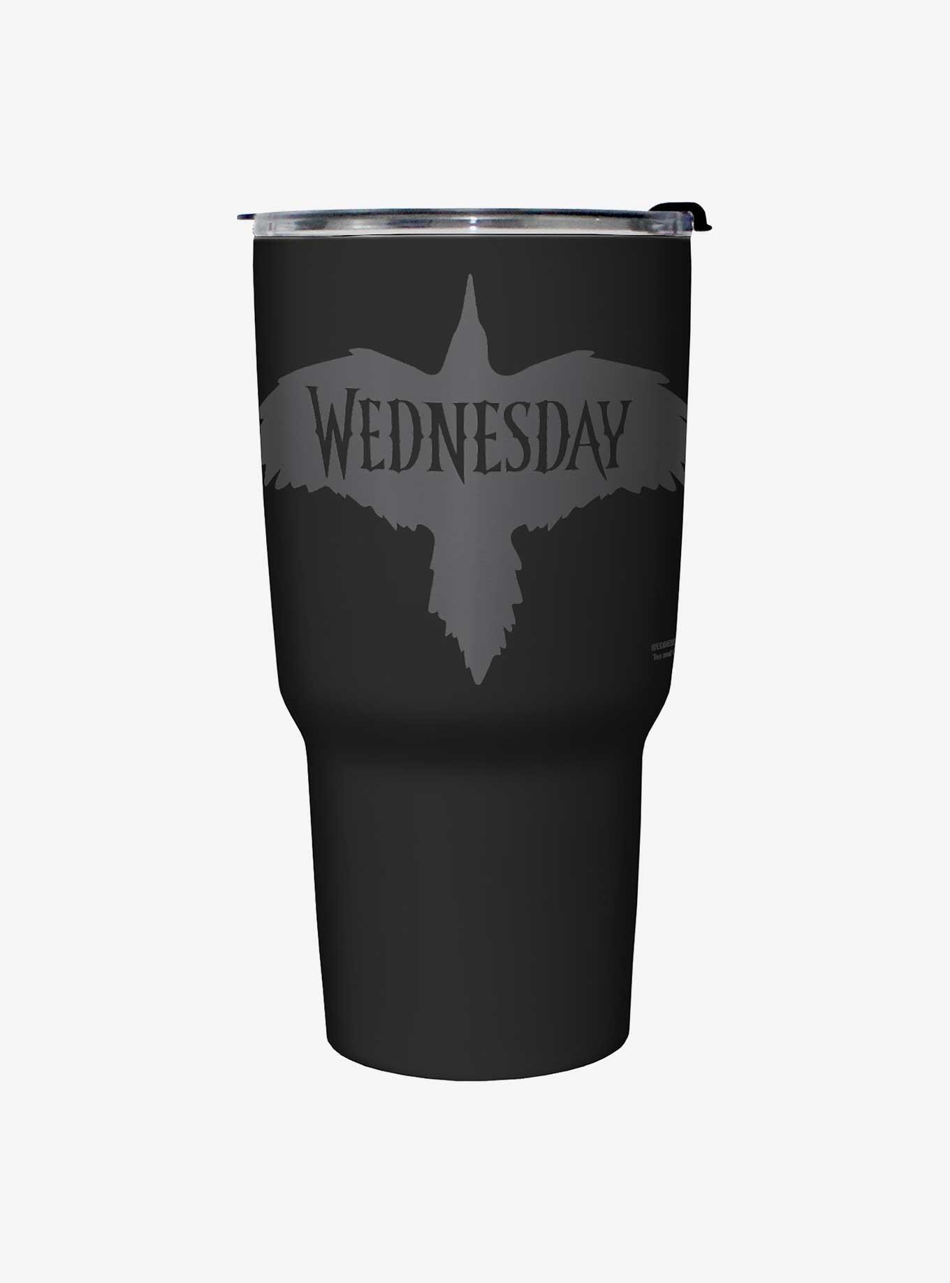 Wednesday Nevermore Raven Travel Mug, , hi-res