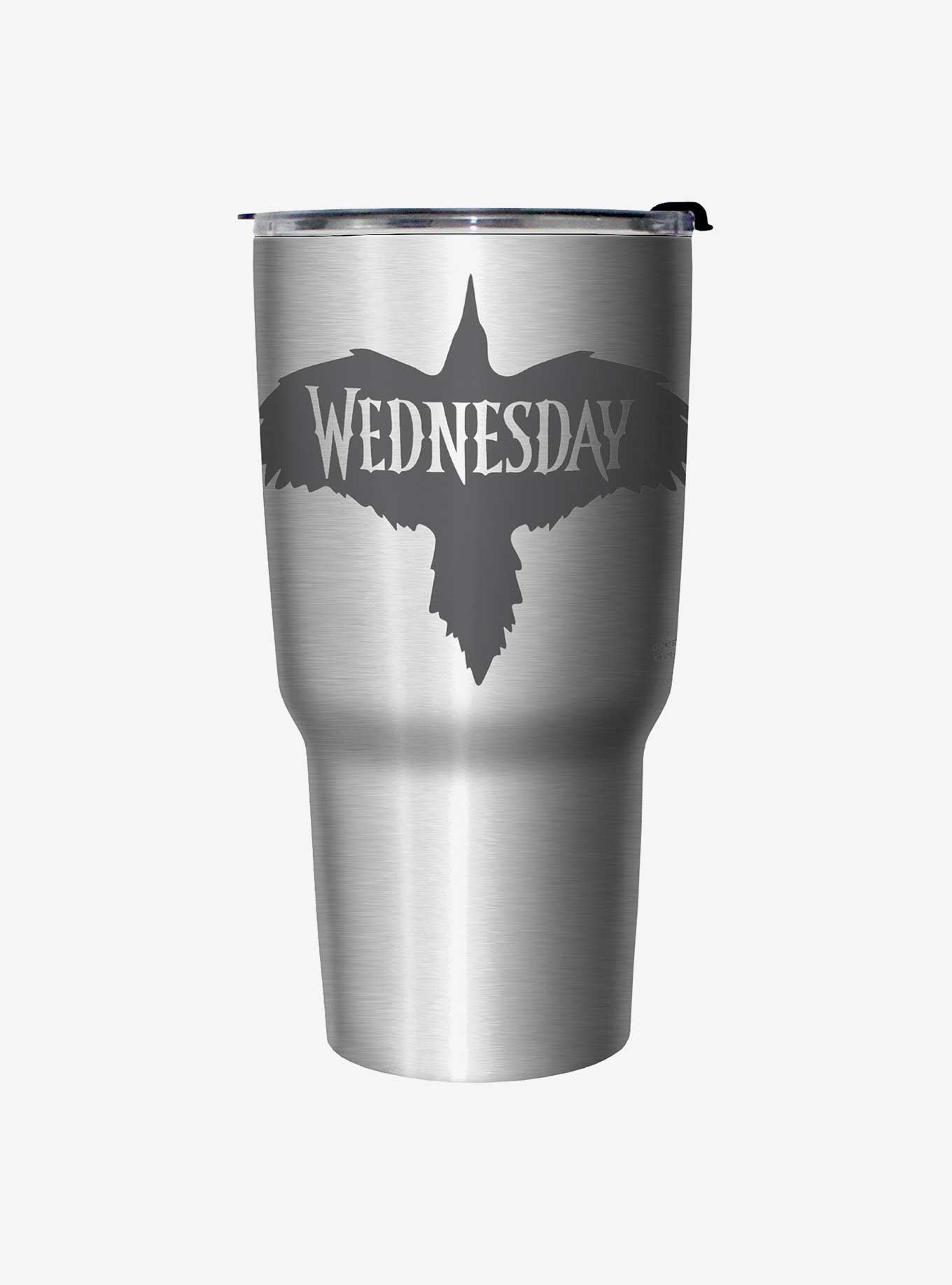 Wednesday Nevermore Raven Travel Mug, , hi-res