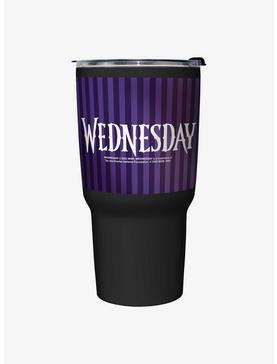 Wednesday Striped Title Travel Mug, , hi-res