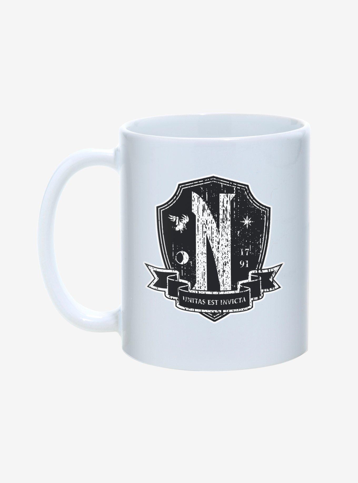 Wednesday Nevermore Motto Unity Is Invincible Mug 11oz, , hi-res