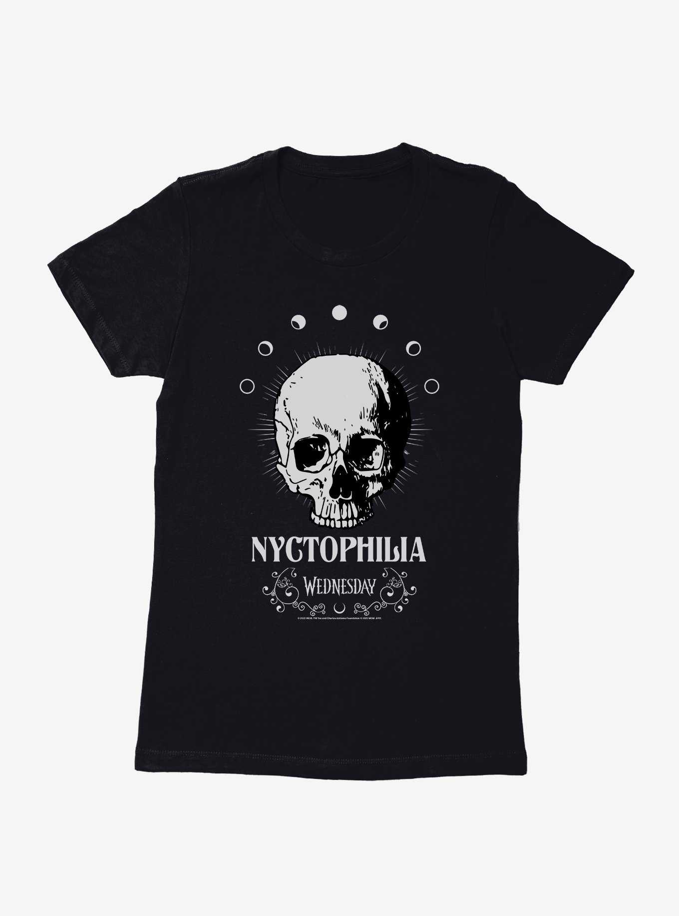 Wednesday Nyctophilia Womens T-Shirt, , hi-res