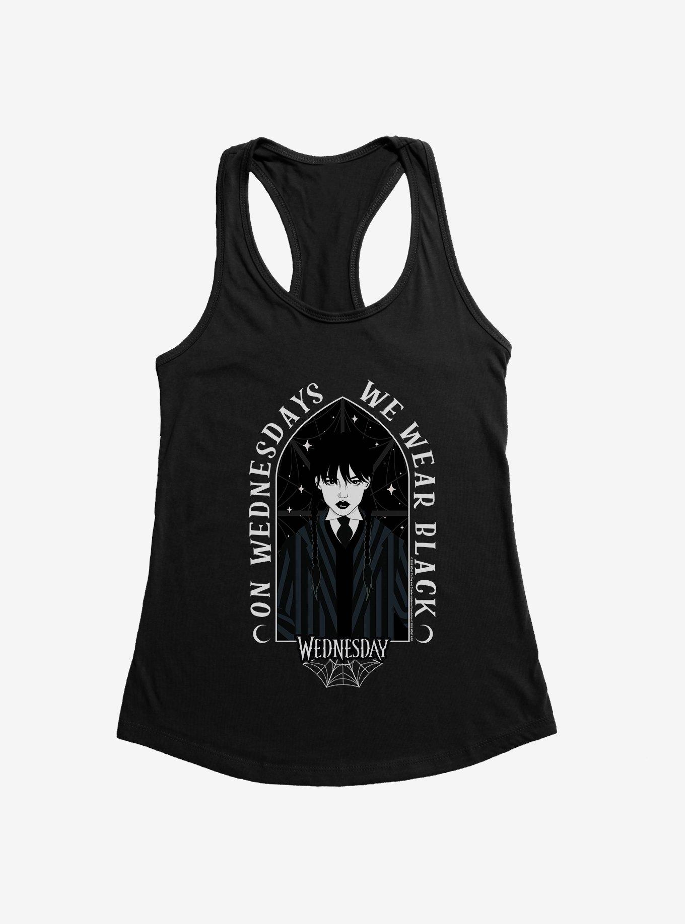 Wednesday Wear Black Womens Tank Top, BLACK, hi-res