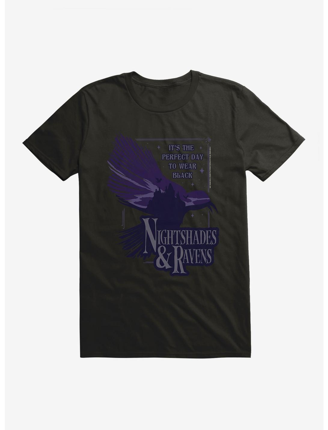 Wednesday Nightshades & Ravens T-Shirt, BLACK, hi-res