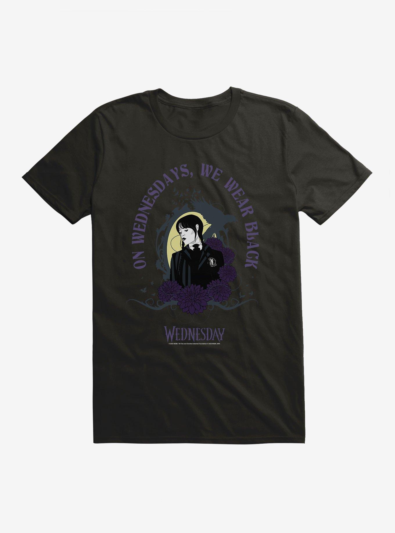 Wednesday On Wednesday's, We Wear Black T-Shirt, , hi-res