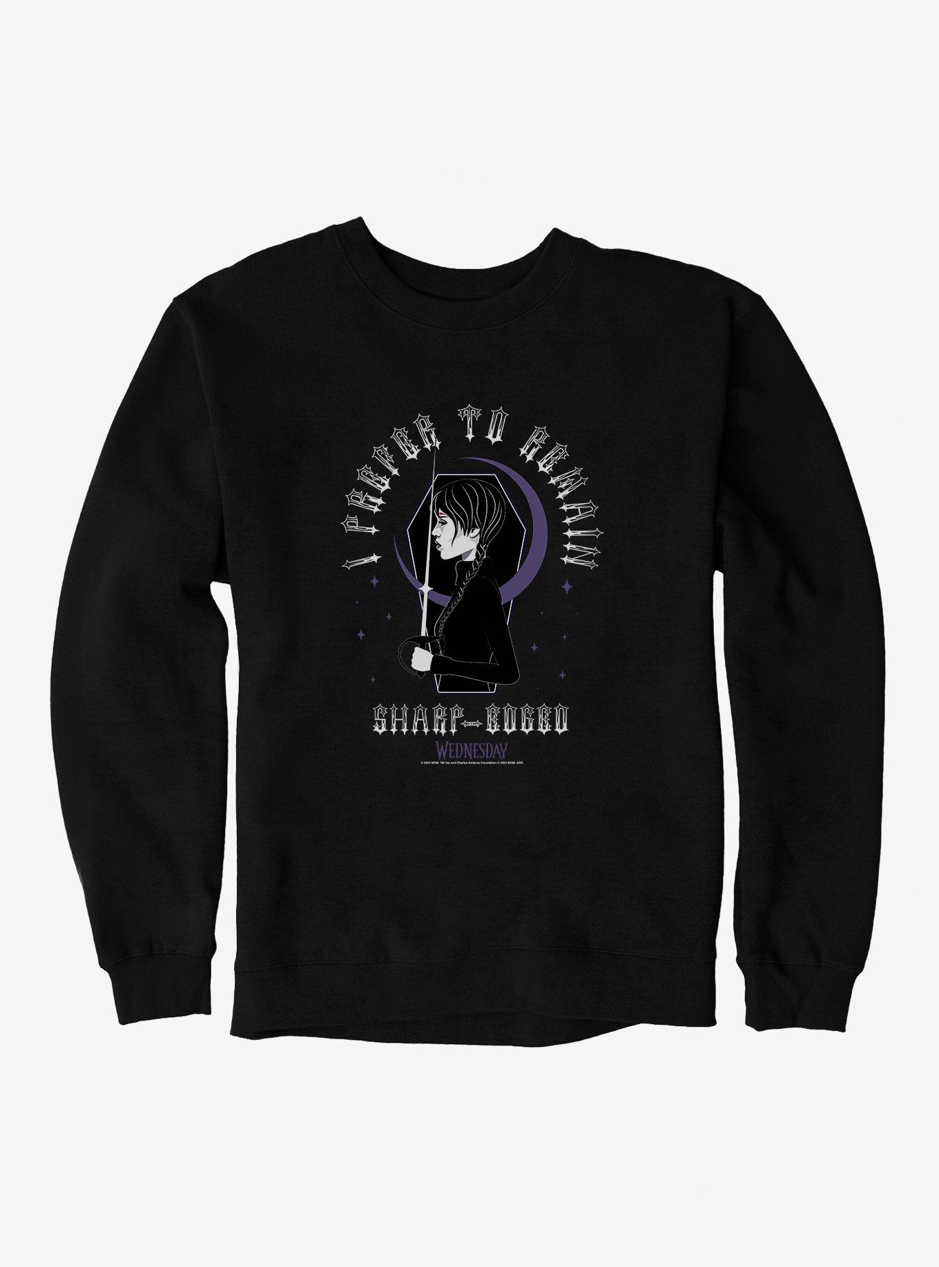 Wednesday I Prefer To Remain Sweatshirt, , hi-res