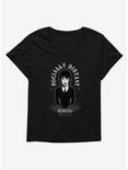 Wednesday Socially Distant Womens T-Shirt Plus Size, BLACK, hi-res
