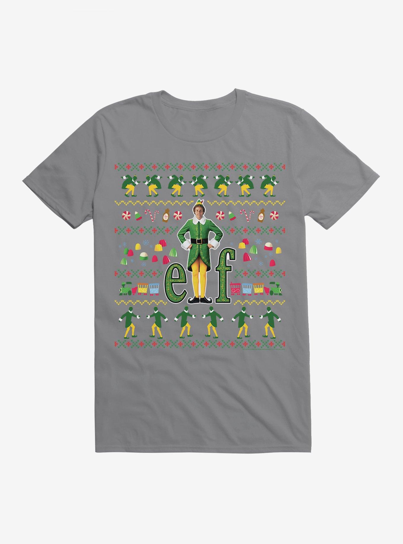 Elf Movie Ugly Christmas Pattern T-Shirt, , hi-res