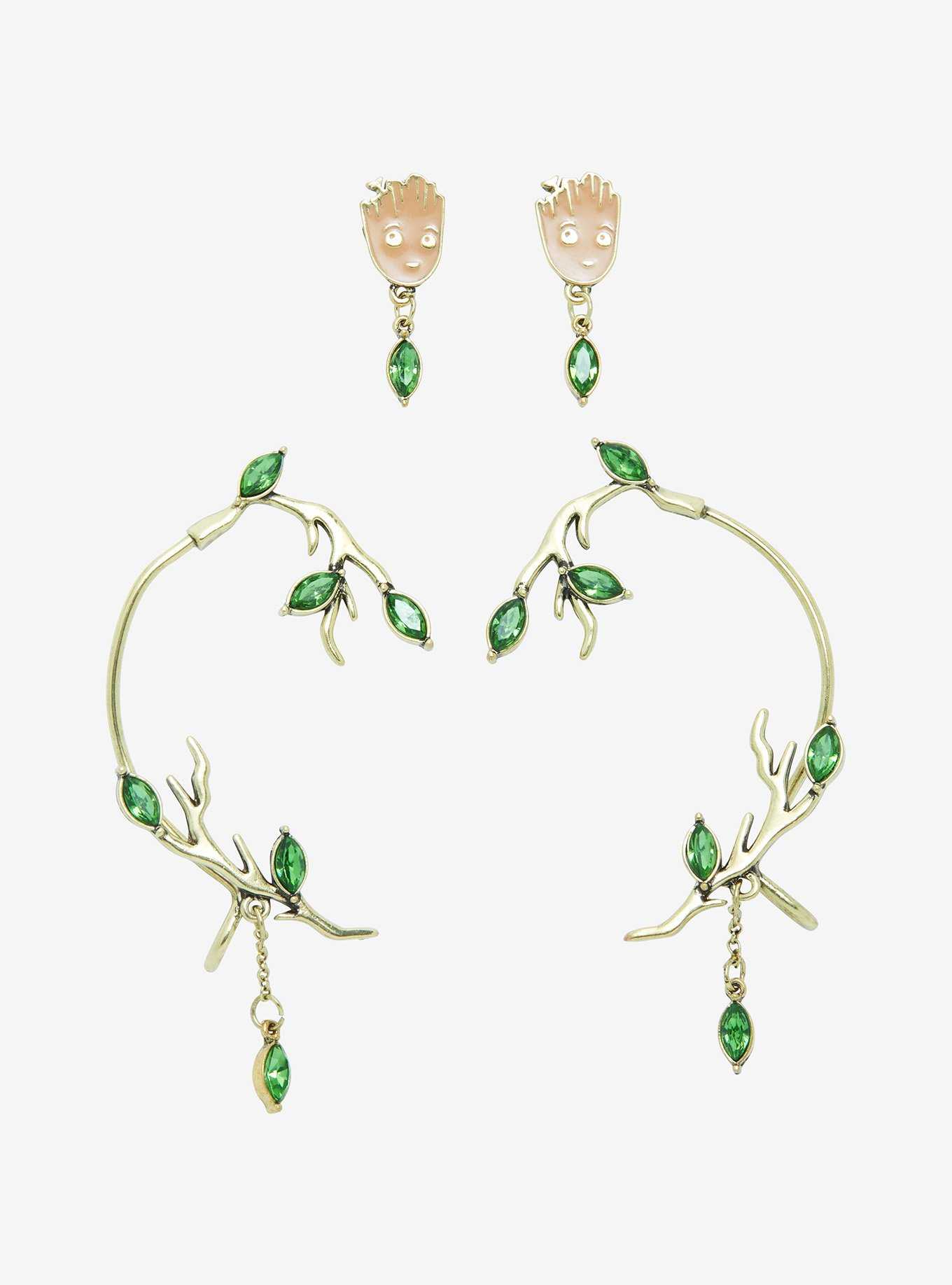 Marvel I Am Groot Plant Ear Cuff and Earring Set - BoxLunch Exclusive, , hi-res