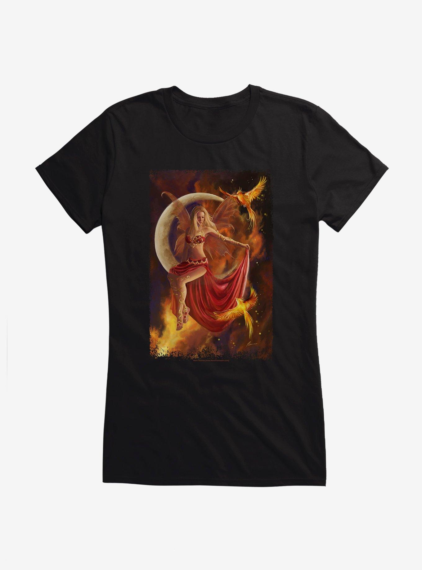 Fire Moon Girls T-Shirt by Nene Thomas